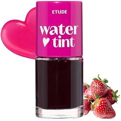 ETUDE Dear Darling Water Tint – Strawberry Ade | Korean Lip Stain & Lip Tint for Hydrated Pink Lips, Smudge-Proof Long-Lasting Lip & Cheek Makeup | K-Beauty Gift