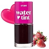 Etude House Dear Darling tinte de agua Strawberry Ade (21AD) | Tinte de labios de color vivo brillante con extracto hidratante de granada y pomelo para hidratar tus labios