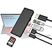 Produktbild Surface Pro X Hub Docking Station mit 4K HDMI Adapter+1000M Gigabit Ethernet LAN+USB C Audio & Data transfer Port +USB 3.0 * 2+SD/TF(Micro SD)Card Reader Converter Adaptor für Microsoft Surface Pro X