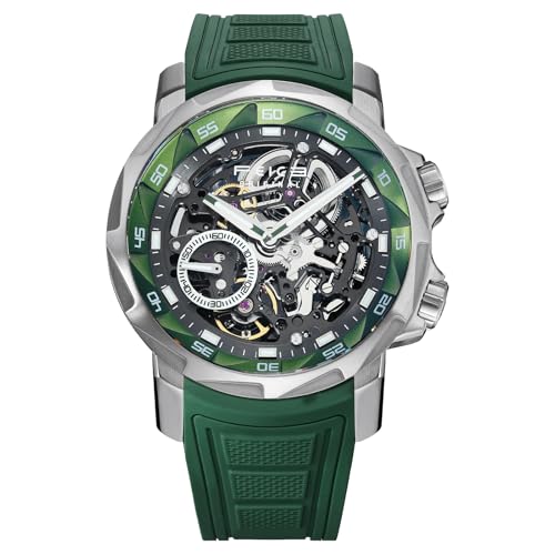 ⌚ Vetro Zaffiro Sintetico: Vetro in zaffiro antiriflesso, ha un'altissima trasmissione della luce, resistenza ai graffi e rifrazione, che protegge l'orologio dai graffi. Indici e lancette a bastone bianchi con rivestimento luminescente, dopo essere stati illuminati con una forte luce, puoi vedere la lancetta delle ore e la lancetta dei minuti correre con luce blu al buio.