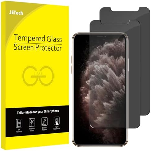 JETech Privacy Screen Protector for iPhone 11 Pro/Xs/X, 2-Pack