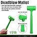 GRIP 3 pc Deadblow Multi-Purpose Hammer Set - 12 oz Brass Hammer, 1 lb Ball Peen Hammer, 1/2 lb Deadblow Mallet - Metal Shaping - Home, Garage, Workshop