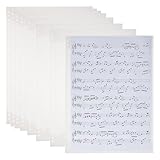 MATÉRIAU:Les protections pour partitions sont en plastique et de couleur transparente pour une utilisation durable