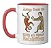 Away From Me With All Thoust Bullshittery Funny Medieval Ceramic Mug, Red/White