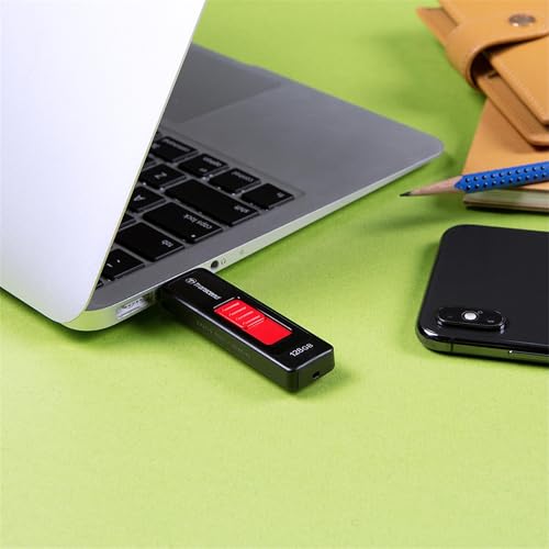 Image of Transcend JetFlash 760 128GB 3.1 Gen 1(USB 5Gbps) Flash Drive, Pen Drive, LED Data Transfer Indicator, 5-Year Limited Warranty, Black (TS128GJF760)