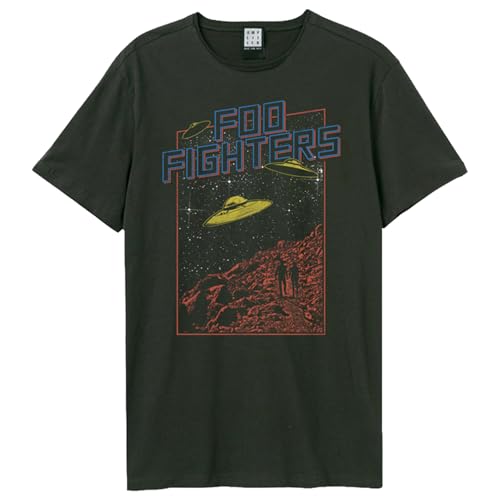 Amplified FOO Fighters - Flying Saucers | Farbe: Dunkelgrau Größe: L