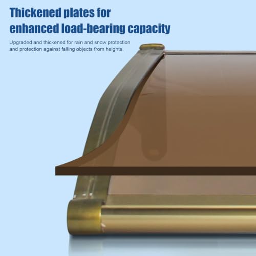 Auvent de porte d'entrée polycarbonate avec toit abri protection pluie