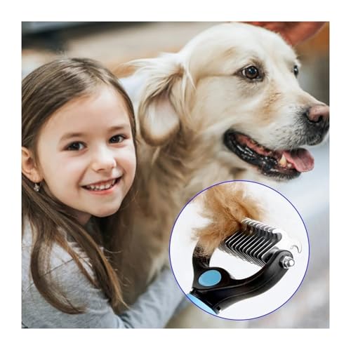 Peigne for chien et chat de grande taille gris pour un pelage soigné - 4