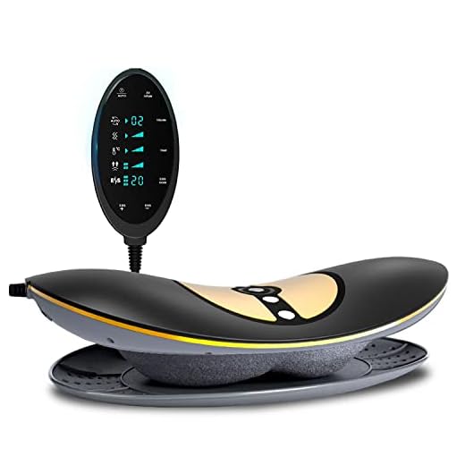 Electric Lumbar Traction Device with Dynamic Airbag Back Stretching, 3 Level Vibration Massage, Electrotherapy, and Thermal Therapy from 113 to 131℉(45 to 55℃)