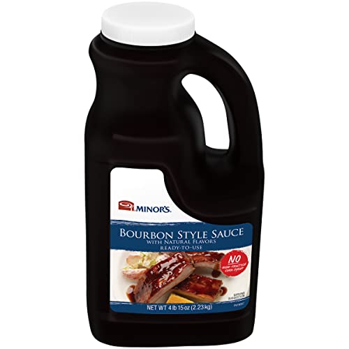 Minor's Bbq Sauce, Bourbon Style Sauce, Savory Southern Blend Of Molasses And Onion, 4 Lb 15 Oz Bulk Bottle (Packaging May Vary) #TOP7