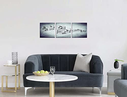 Nan Wind Modern Music Posters Beating Stretched And Framed Music Notes Decor Paintings On Canvas Wall Art Ready To Hang For Living Room Bedroom Home Decorations 3Pcs #TOP2