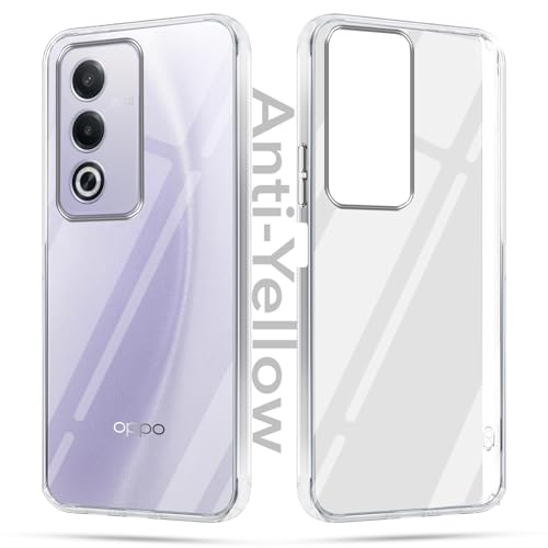 Image of Jkobi Lifetime Anti-Yellow Clear Back Cover Case for Oppo A3 Pro 5G (Sleek Hard Crystal | Shockproof and Camera Protection)