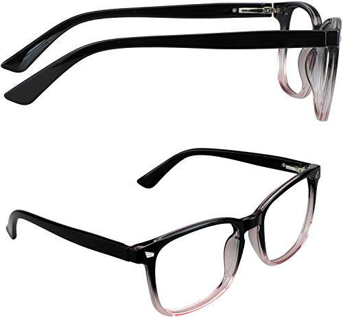 Image of Vintage Square Progressive Multifocal Presbyopic Glasses, Anti-Blue Light Glasses for Men Women Readers (+0.00 /+1.25 Magnification)
