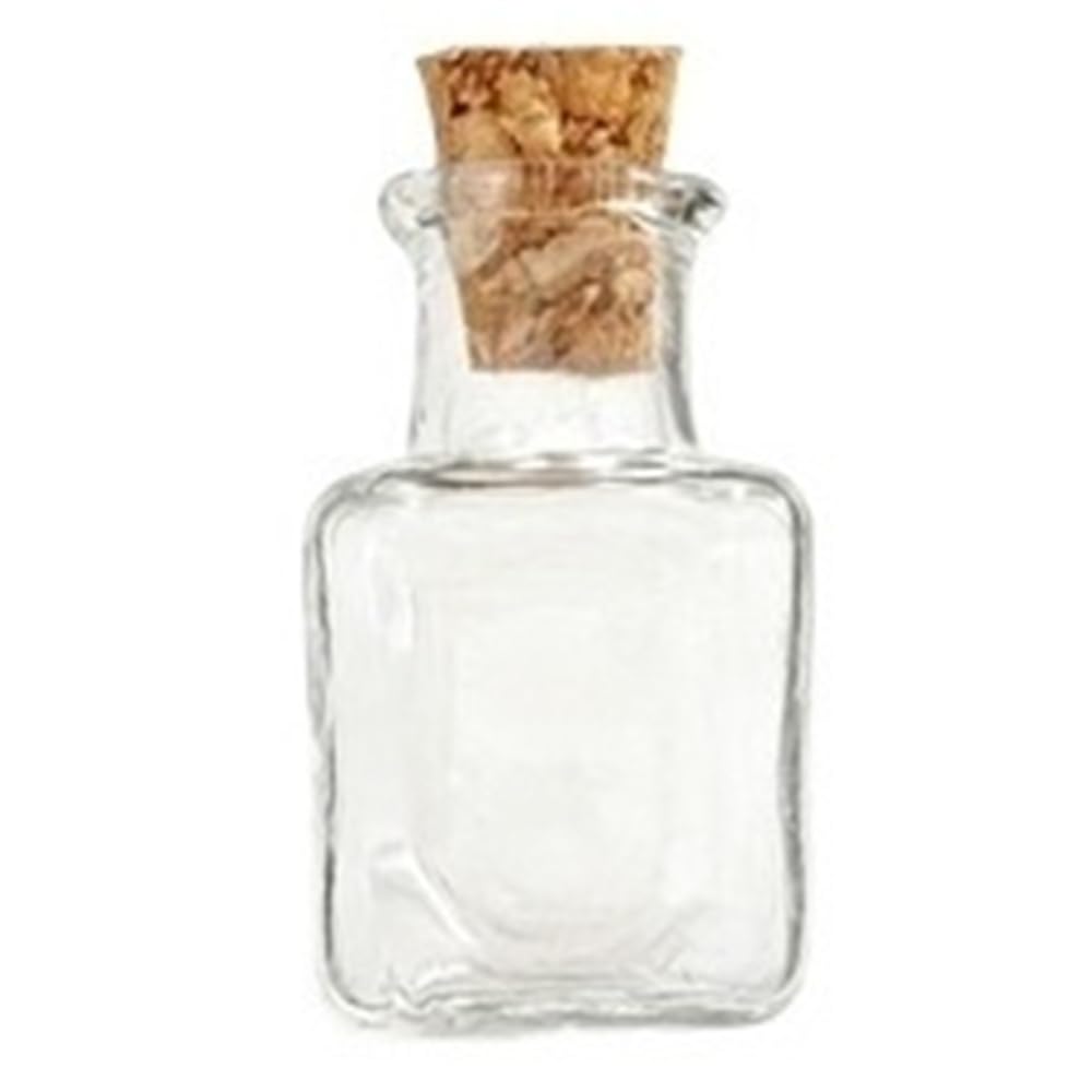 GOCENJIU Small Storage Vial 10pcs Transparent Small Borosilicate Glass Bottles with Cork, Decoration Drift Bottle Mini Empty Jars