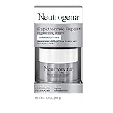 Neutrogena Rapid Wrinkle Repair Cream 1.7 Ounce Fragrance-Free (50ml) (2 Pack)