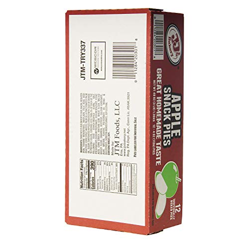 JJ's Bakery Apple Snack Pies 4oz 12 pack (48oz Package)