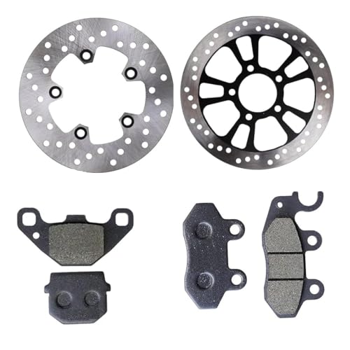 Image of Front & Rear Disc Brake Plate & Brake disc Pad Compatible with Ola S1 & S1 Pro, Silver (FRONT & REAR DISC PLATE & DISC PAD OLA)