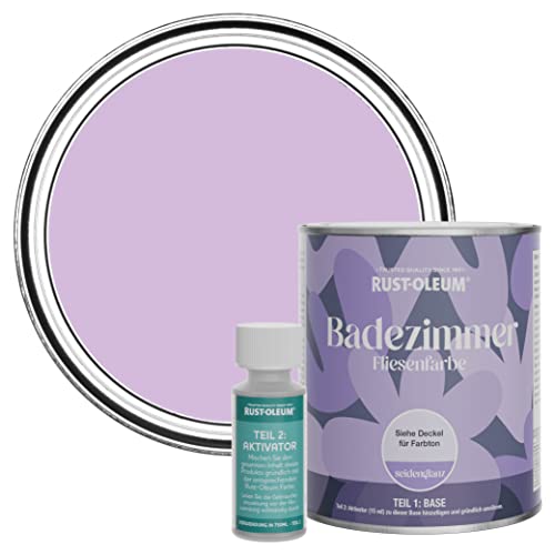 Rust-Oleum wasserbeständiger Fliesenlack für das Badezimmer in seidenglänzendem Finish - Macaron 750ml Rust-Oleum wasserbeständiger Fliesenlack für das Badezimmer in seidenglänzendem Finish - Macaron 750ml