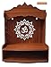 DIVOKAH® Beautiful Wooden Pooja Mandir for Home/Temple for Home and Office/Puja Mandir/Puja Stand/Pooja Mandapam with LED Spot Light (8 MM Plywood Thickness) (WDN LED OMFLV)