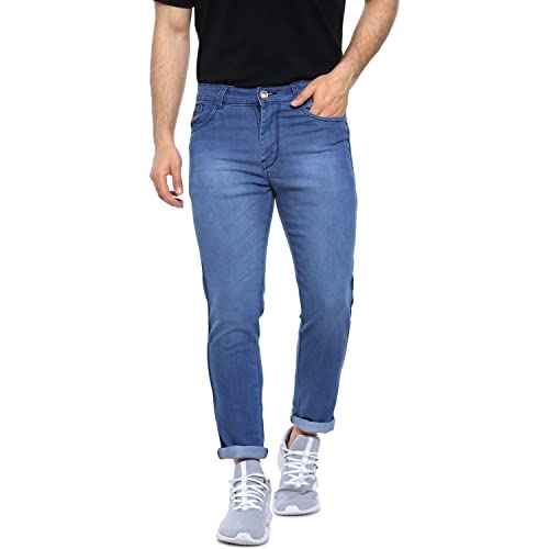 Image of CAHOOT Men's Denim Jeans for Regular Wear | Denim Fabric | Slim Fit | Jeans Crafted with Comfort Fit and High-Performance for Everyday Casual Wear