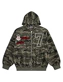 Aelfric Eden Camo Zip Up Hoodie with Studded Y2k Graphic Oversized Hoodies Vintage Streetwear Outfits