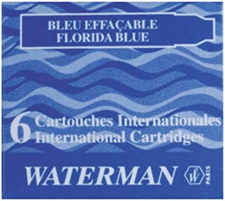 WATERMAN Encre Pour Stylo Plume, Couleur Bleu Mystère, Flacon 50 Ml