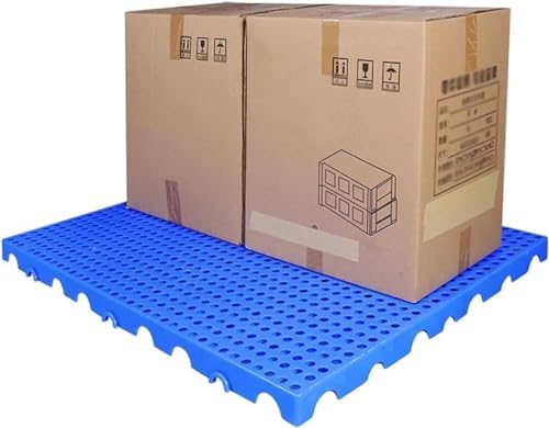 Lightweight Plastic Pallets for Safe Storage and Nestable Shipping, Ideal for Supermarkets and Garages, 60x30x3cm, 1-Pack