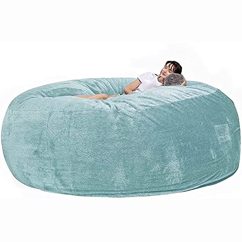 SHANGRONG 2,1 m großer Sitzsack, tragbares Wohnzimmer-Faulsofa, großer riesiger, riesiger, Flauschiger Sitzsack, nur Abdeckung (ohne Füllung), weiches Spielzeug zur Aufbewahrung (Color : E)