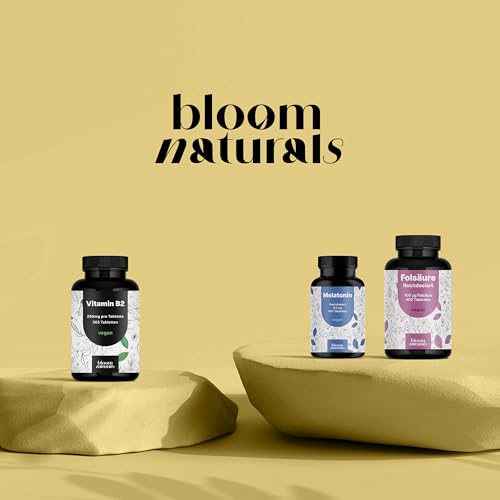 Vitamin B2 hochdosiert - 365 Tabletten - 250 mg Riboflavin, vegan & produziert in Deutschland - Laborgeprüft - Verpackung kann variieren