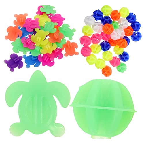GOOHOCHY 61Pcs Bike Wheel Charms Durable Plastic Trim Decoration for Bicycles Bright Beads Turtle Ornaments Fun Bike Accessories for