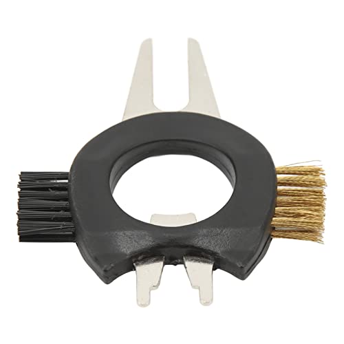 Golf Divot Tool Cepillo de Limpieza para Estrías de Palos con Horquilla de Metal 2