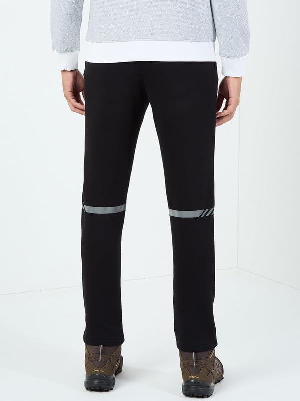 Image of Wildcraft Men Regular Mid Rise Cotton Blend Pants | Trousers |