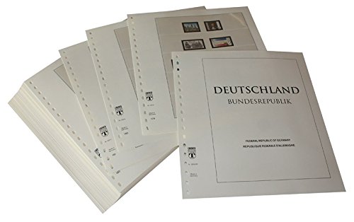 Feuilles pré-imprimées Allemagne LINDNER système 18 anneaux luxe 1995-1999