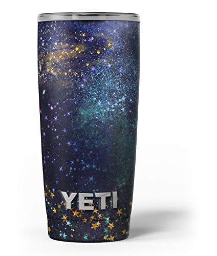 Design Skinz Swirling Multicolor Star Explosion - Skin Decal Vinyl Wrap Kit Compatible with The Yeti Rambler Cooler Tumbler Cups