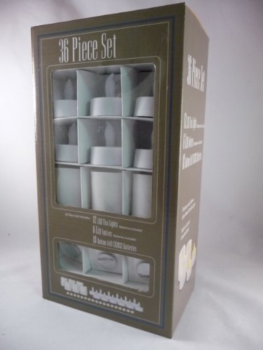 36-Piece LED Tea/Votive Light Set with Batteries