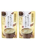 【まとめ買い】 冷たいミルクにも溶ける 牛乳でつくるほうじ茶ラテ 80g×2 カルディオリジナル もへじ カルディ