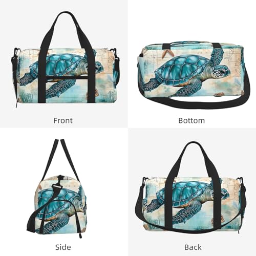 Bolsa de lona náutica impermeable con compartimento para zapatos 2