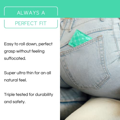 Royal Extra Large Ultra Thin Vegan Condoms For Men - Premium Lubricated Condom - Unflavored Lubricant, Organic Latex Rubber - Odorless, Snug, Natural Feel - Safe & Durable - 10 Pack #TOP6