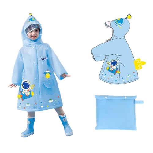 Image of Bold N Elegant 3D Kids Cartoon Soft Luxurious Waterproof Raincoat Rain Jacket Rain Suit with Backpack Space and a complimatory Storage Pouch for Kids Boys n Girls