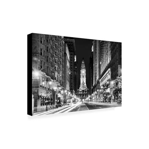 Trademark Fine Art - 'City Hall Philadelphia' Canvas Art - 12x19