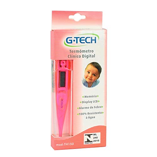 Termômetro Clínico Digital Rosa G-Tech