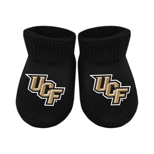 Baby Bootie Sock - Central Florida Knights - Black - Newborn - 6 Mos