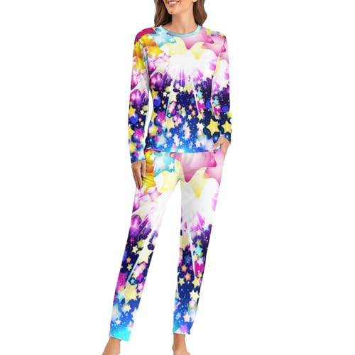 Pyjama Femme Étoiles Colorées pour des Soirées Cocooning Uniques