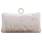 Fawziya Crystal Clutch Evening Bags For Women Clutch With Handle-Rose Gold