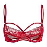 Nuevos tirantes de encaje pequeño en Europa y Estados Unidos. ombligo sin espalda niñas Top Corsé Lencería Sexy - Compra Barato Lencería Sexy Online, rojo, M