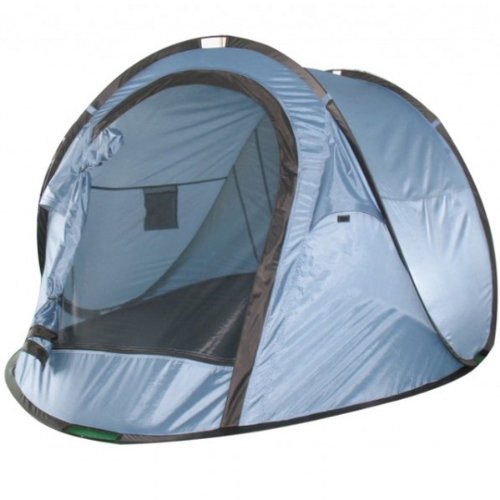 Campingzelt STRELA blau Wurfzelt 2 Personen Popup Zelt Camping Urlaub Polyester NEU Sport & Freizeit