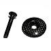 DEERU 1 1/8" 3K Super Light Bicycle Carbon Fiber Headset Top Cap & Steel Bolt MTB Bike (Glossy - 6.5g)