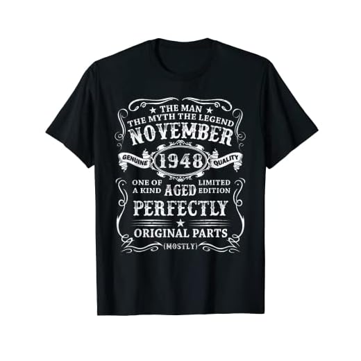 Hombre Nacido En Noviembre 1948 Regalo Hombre 73 Años Cumpleaños Camiseta
