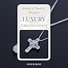 HALUKAKAH Moissanite Cross Pendant Necklace for Boys Kids Teens,2.0ct Total Lab-Grown Diamonds,Platinum White Gold Plated 925 Sterling Silver,Religious Jewelry for Son,Grandson,Nephew,5-16 Years Old #4