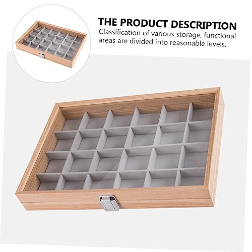 Boîte à bijoux transparente avec boîte de rangement pour boucles d'oreilles